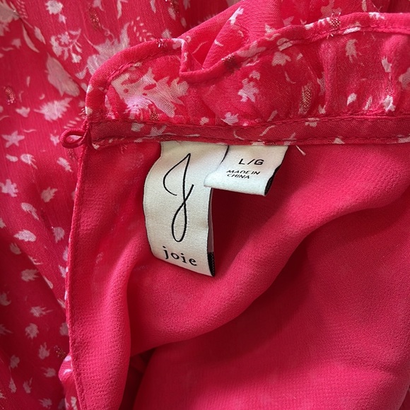 JOIE Babydoll Blouse Large - Picture 8 of 10